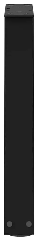 Pés para mesa de centro em V 2 peças preto 28x(42-43,3) cm aço