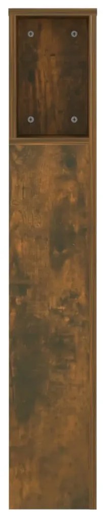 Armário de cabeceira 140x18,5x104,5 cm cor carvalho fumado