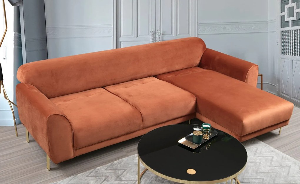 Sofá-Cama de Canto Image Corner – Canela – 287 x 169 cm