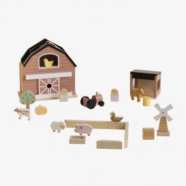 Nermal Kids Madeira Fazenda Cores Naturais - Sklum