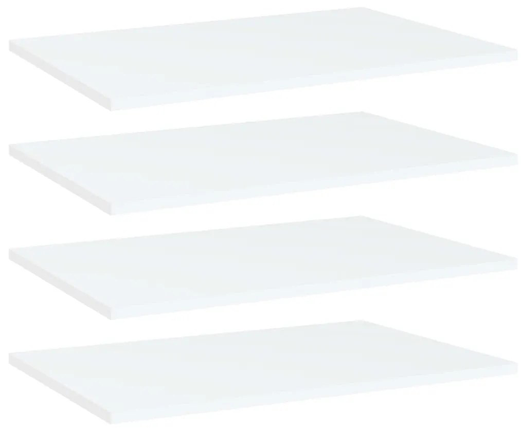 vidaXL Prateleiras para estante 4 pcs derivados de madeira branco