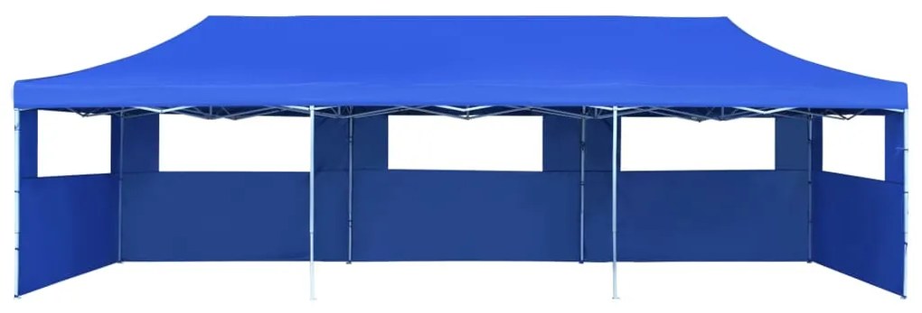 Tenda para festas pop-up dobrável c/ 5 paredes 3x9 m azul