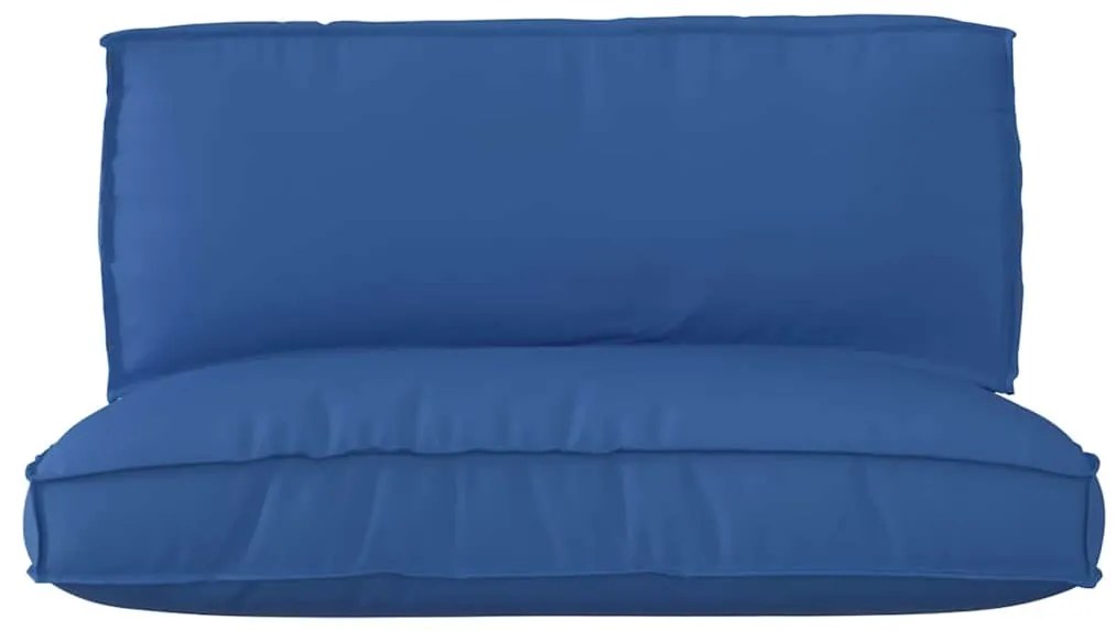 Conjunto de Almofadas de Palete 2 Peças Azul Royal Tecido Oxford