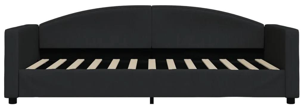 Sofá-cama 90x200 cm tecido preto