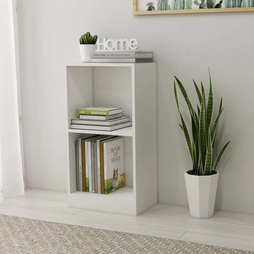 vidaXL Estante 40x24x75 cm derivados de madeira branco