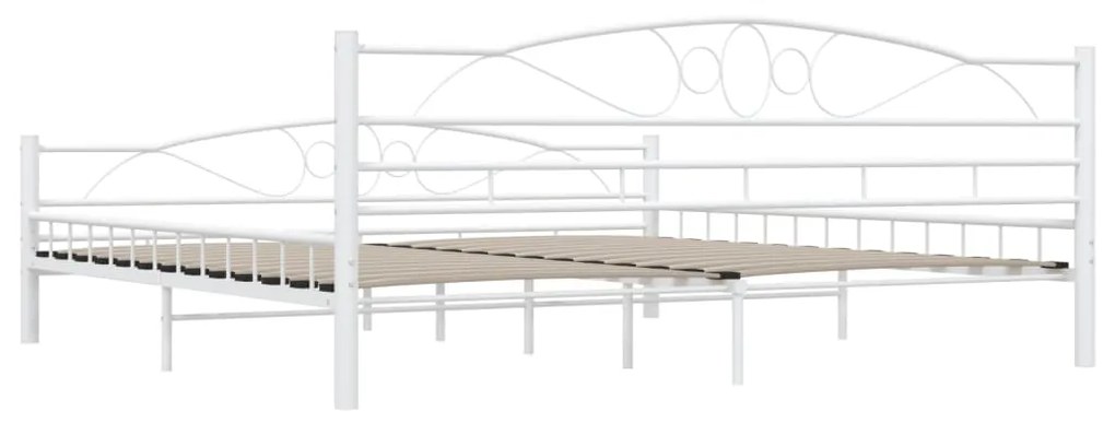 Estrutura de cama 200x200 cm metal branco