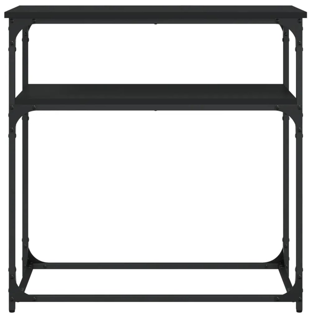 Mesa consola 75x35,5x75 cm derivados de madeira preto