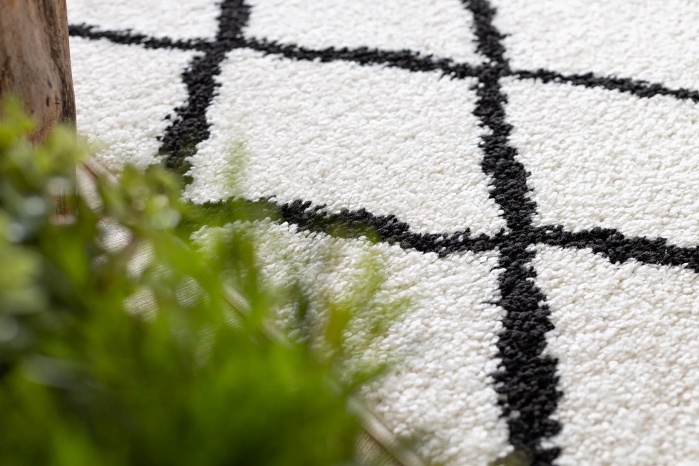Tapete, Passadeira BERBER CROSS branco - para cozinha, ante-sala, corredor