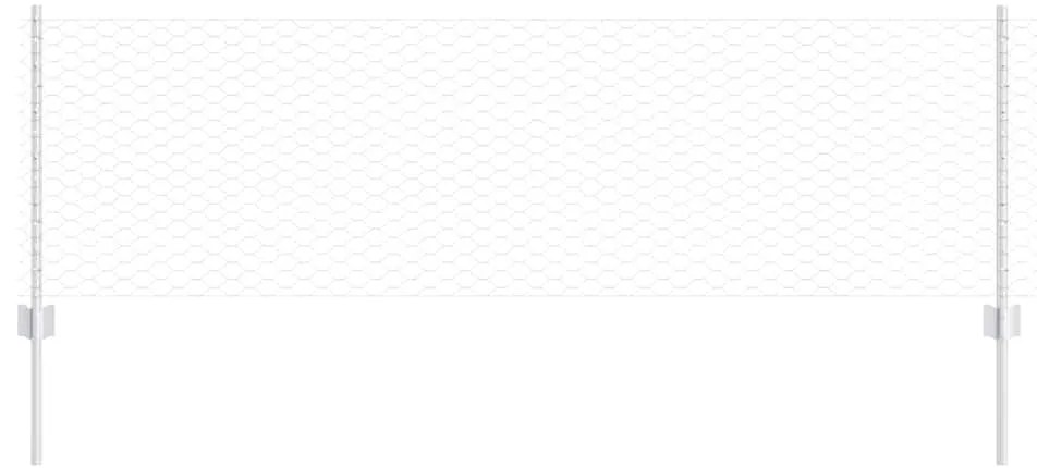 Postes de Cerca 11 pcs U-Channel 60 cm Aço Galvanizado