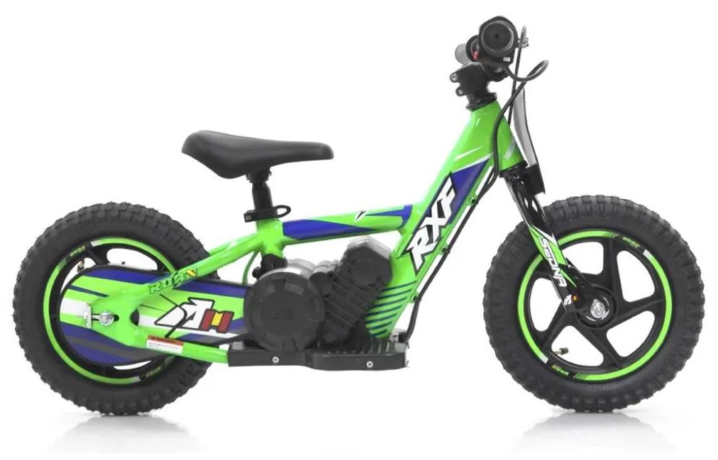 Bicicleta elétrica infantil 12" 100W 24V 2.6Ah Roan RXF Sedna VERDE
