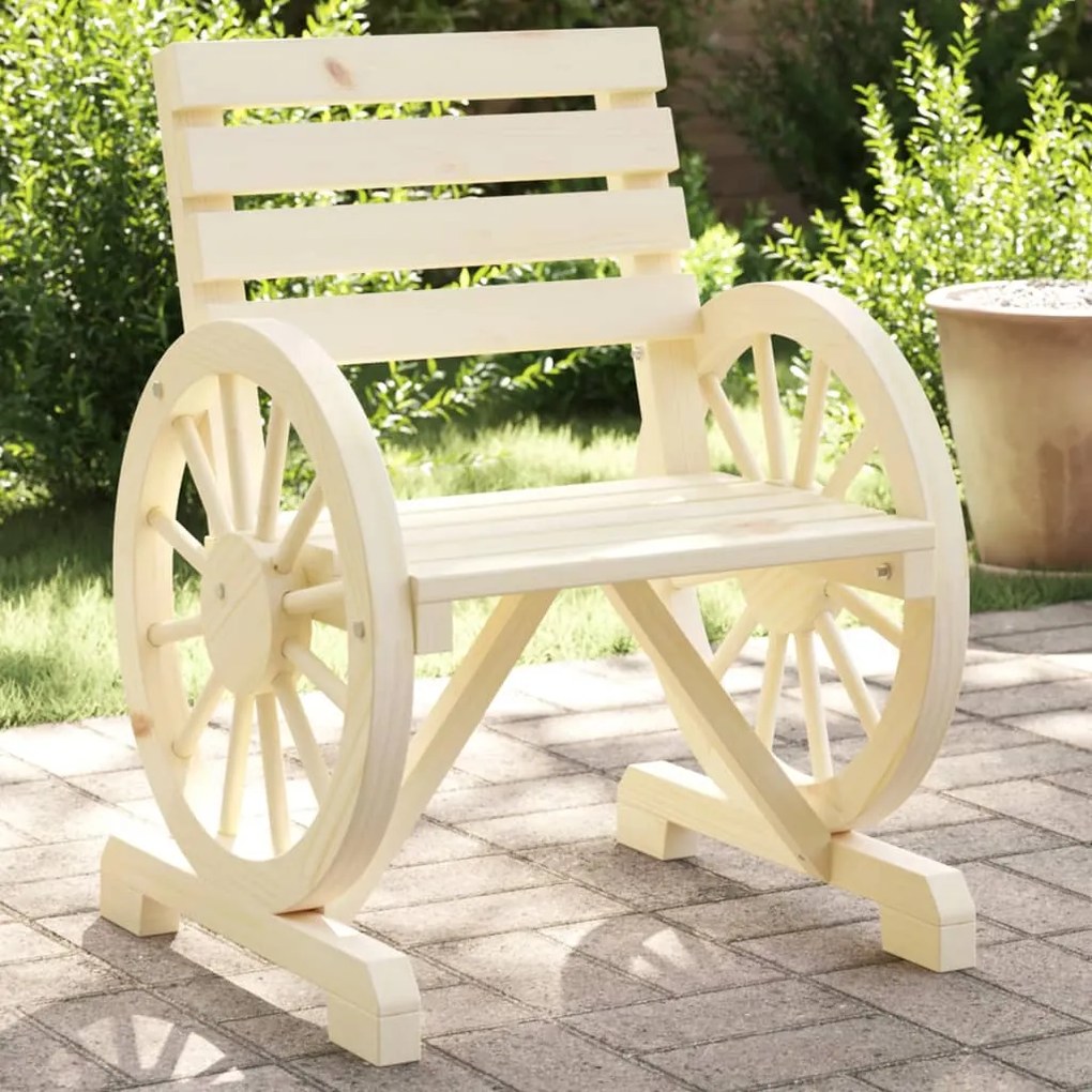 vidaXL Cadeiras de jardim 2 pcs 58x58x78,5 cm madeira de abeto maciça
