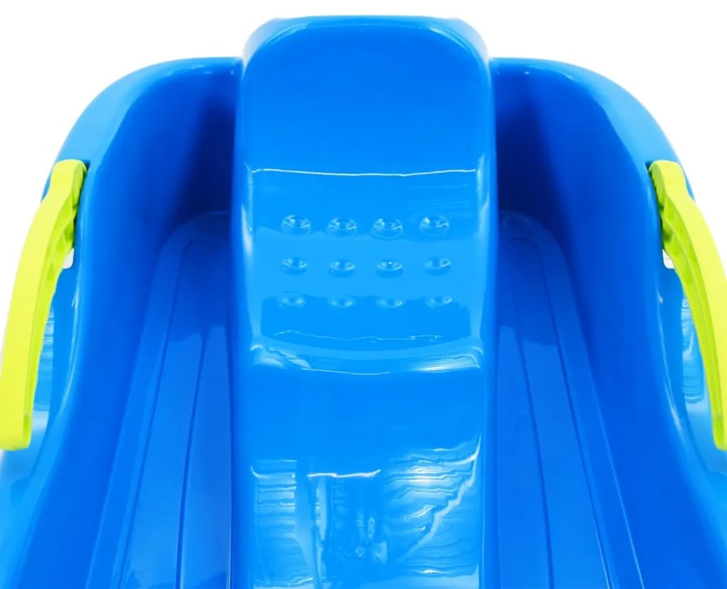 Trenó com travões 87x40x18 cm polipropileno azul
