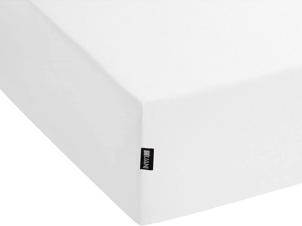 Lençol-capa em algodão branco 180 x 200 cm HOFUF Beliani