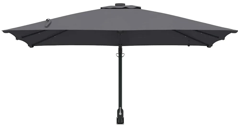 Guarda-sol de Jardim Antracite 248.5 x 247.5 x 160 cm tecido