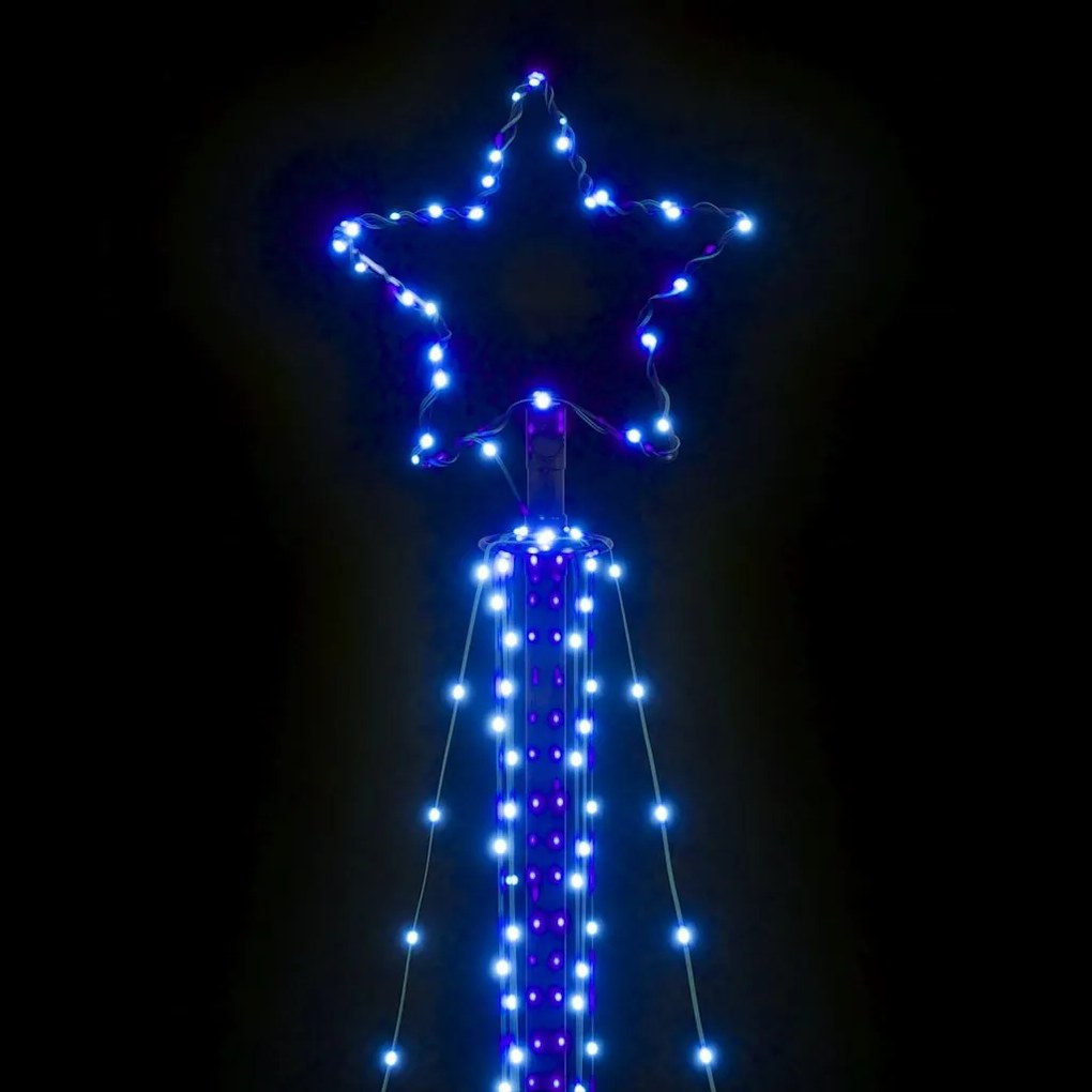 LED Árvore de Natal 483 LEDs Azul 240 cm