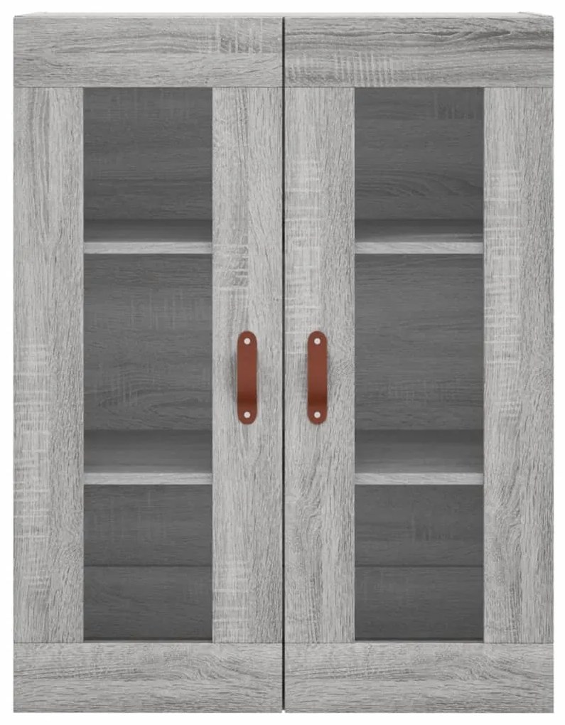 Móveis de parede 2 pcs derivados de madeira cinzento sonoma
