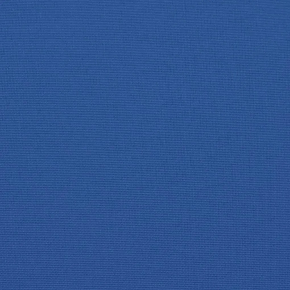 Almofadão sofá de paletes 80x80x12 cm tecido azul real