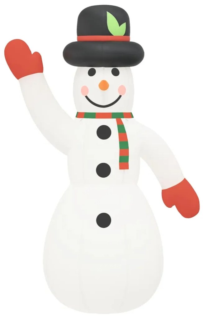 Boneco de Neve Insuflável com Luzes LED - 455 cm - Super XXL