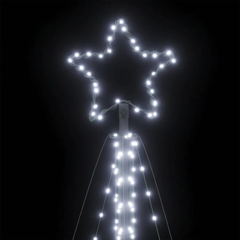 LED Árvore de Natal 570 LEDs Branco Frio 399 cm