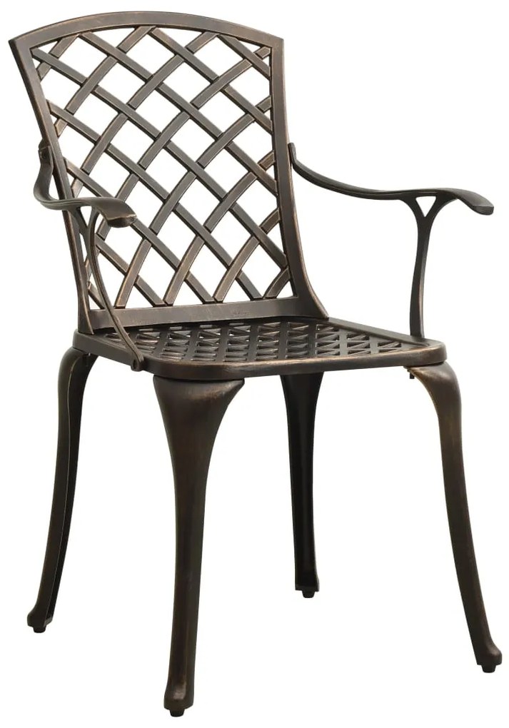 5 pcs conjunto bistrô alumínio fundido bronze