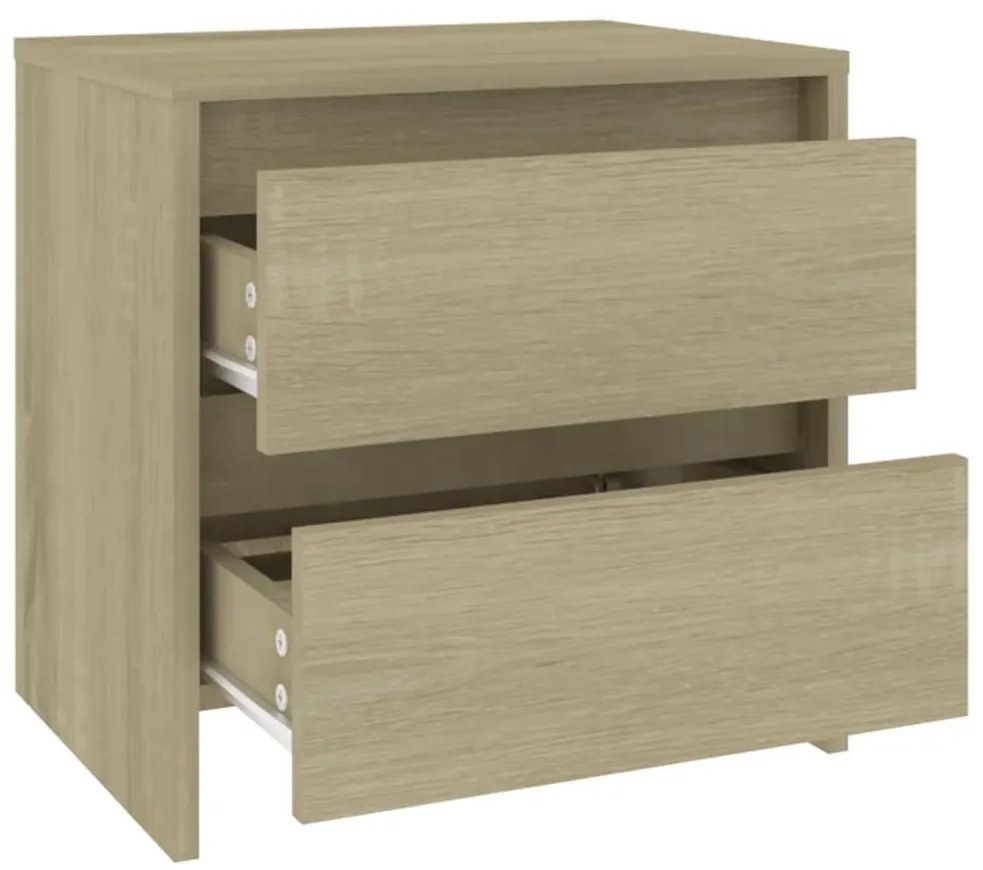 Mesa de cabeceira 2 pcs derivados de madeira carvalho sonoma