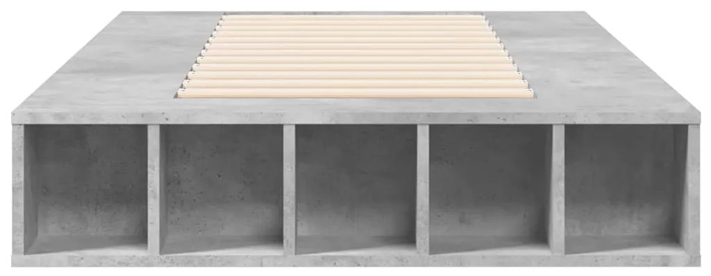 Estrutura de cama 90x200 cm derivados de madeira cinza sonoma