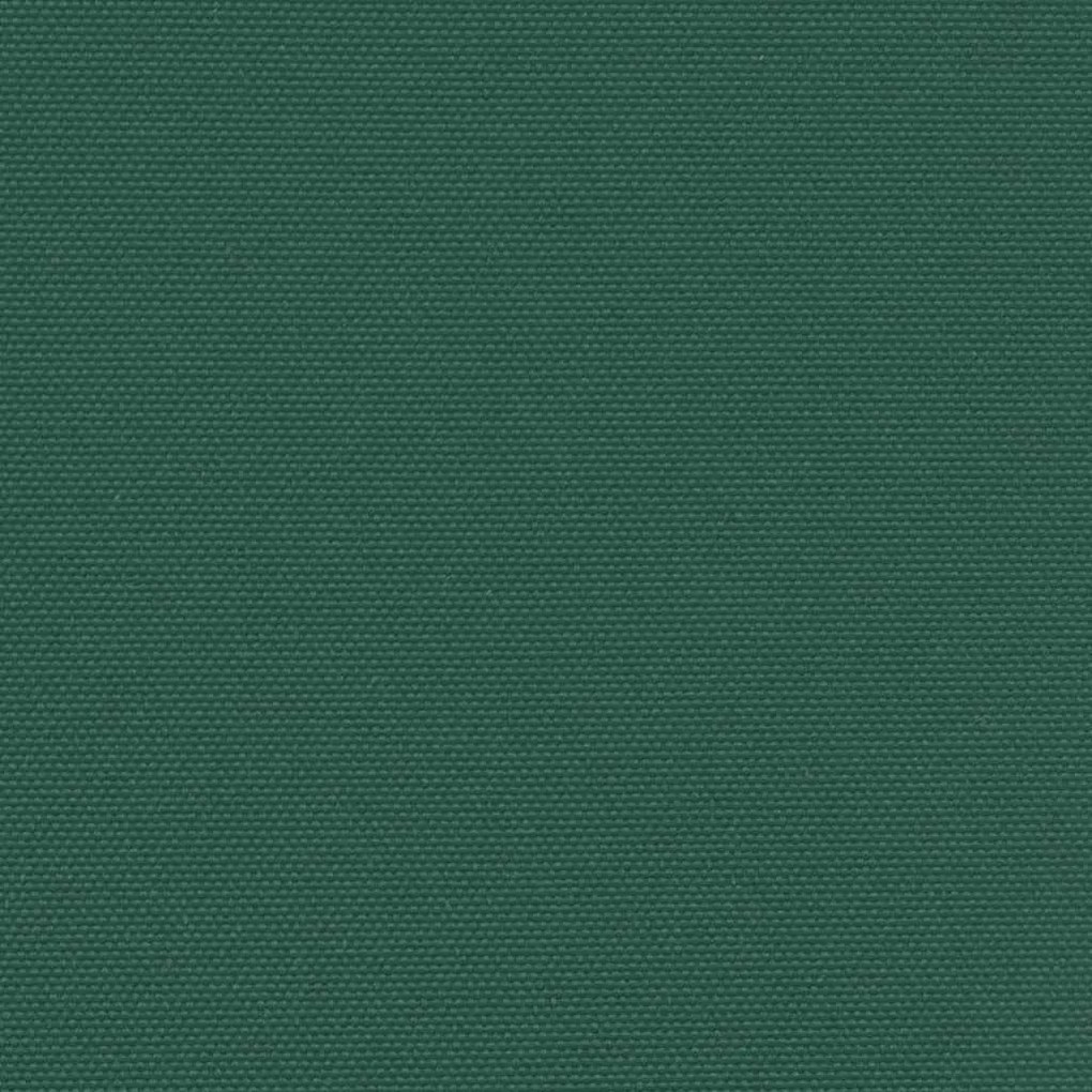 Toldo lateral retrátil 100x500 cm verde-escuro