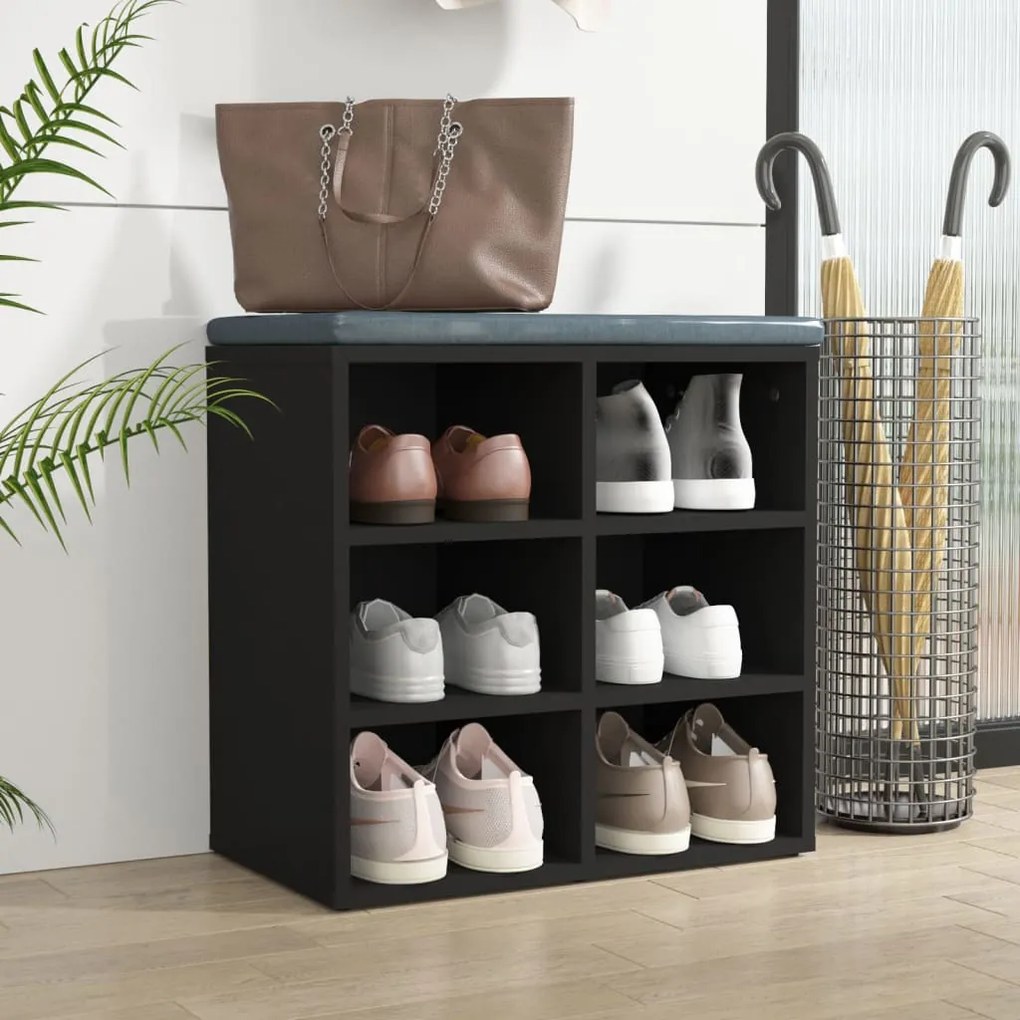 Sapateira 52,5x30x50 cm preto