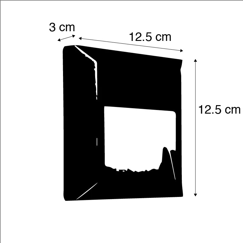 Conjunto de 2 Apliques Modernos Cinza Escuro com LED - Gem 2 Moderno