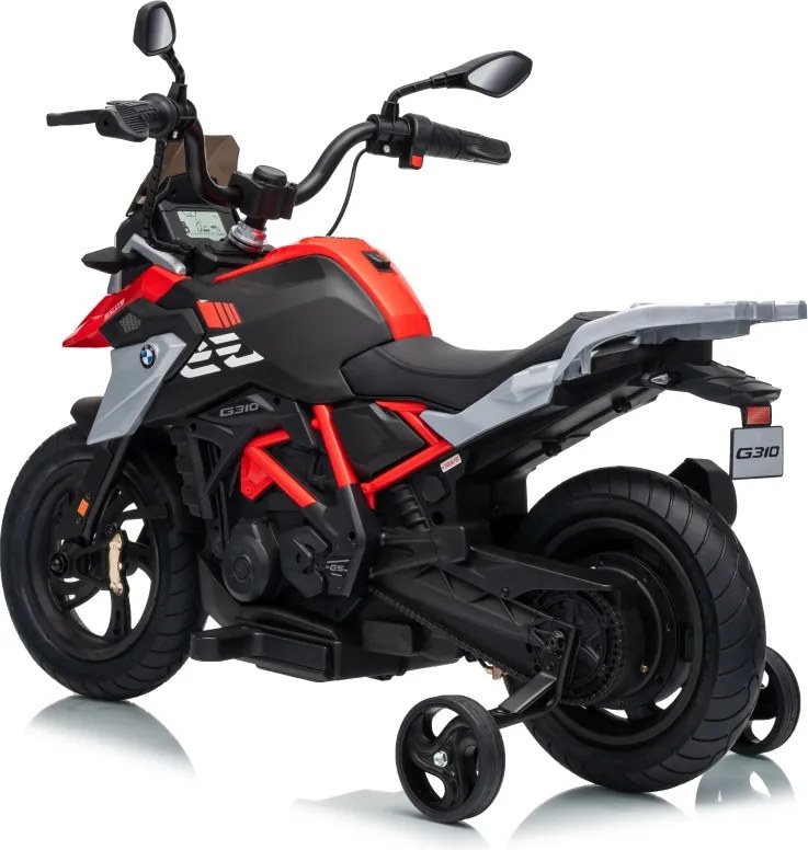 Mota eletrica para Crianças 2 a 5 anos 12V BMW G310GS Rodas EVA, vermelha