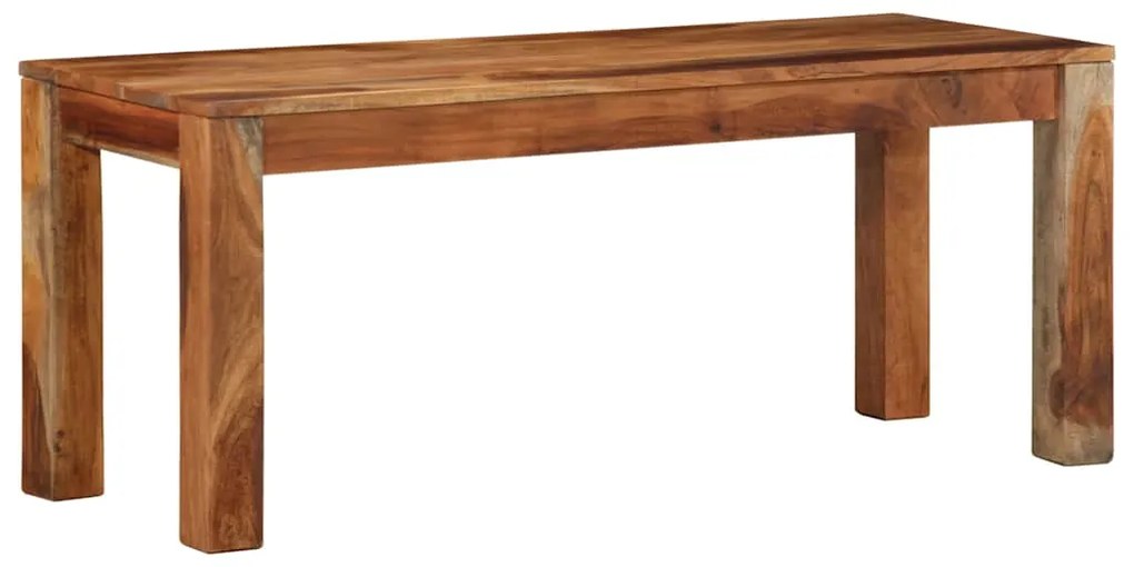 Banco 110 cm madeira maciça de acácia