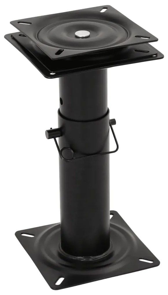 vidaXL Pedestal para banco de barco ajustável giratório a 360° aço