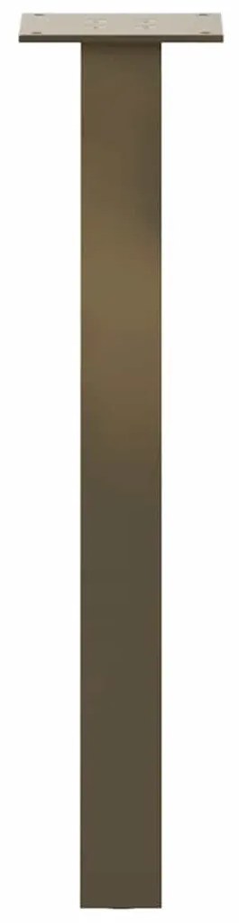 Pés para mesa de centro 4 peças aço natural 42 cm aço