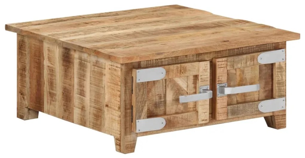 vidaXL Mesa de centro 67x67x30 cm madeira de mangueira maciça