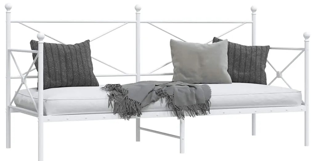 Cama de Dia sem Colchão 90x190 cm aço branco