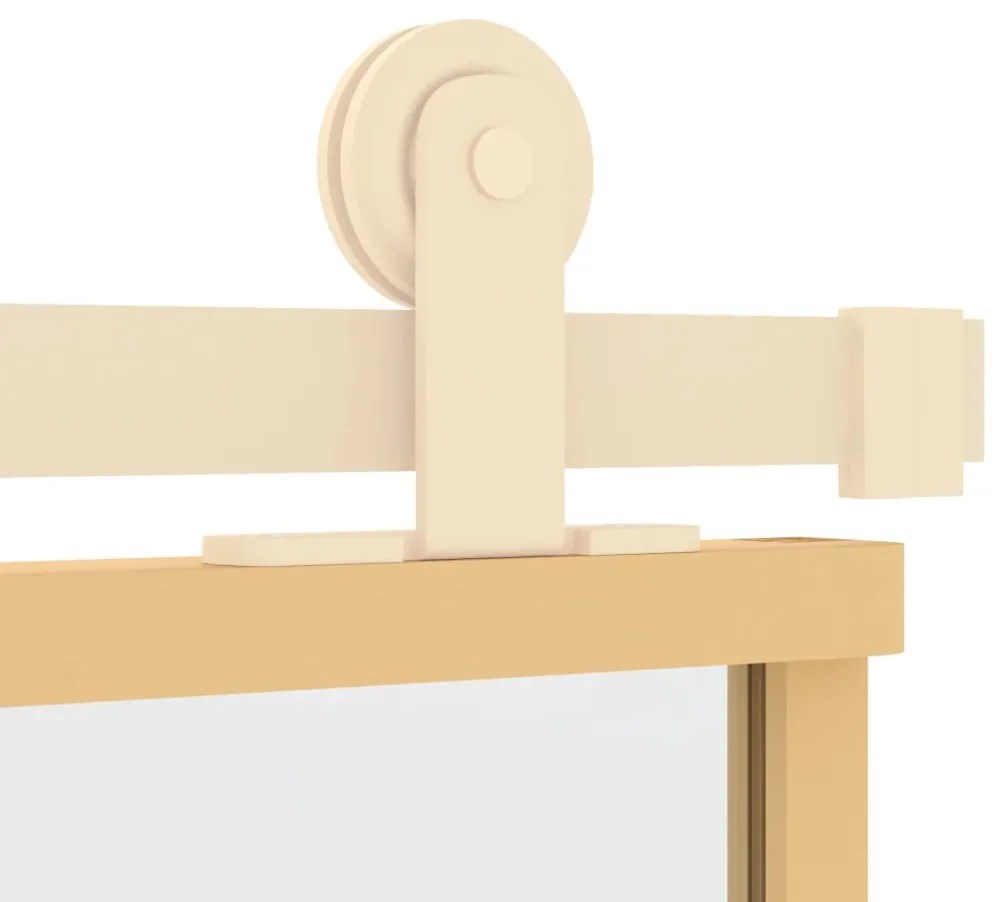 Porta deslizante 90x205 cm vidro ESG/alumínio dourado