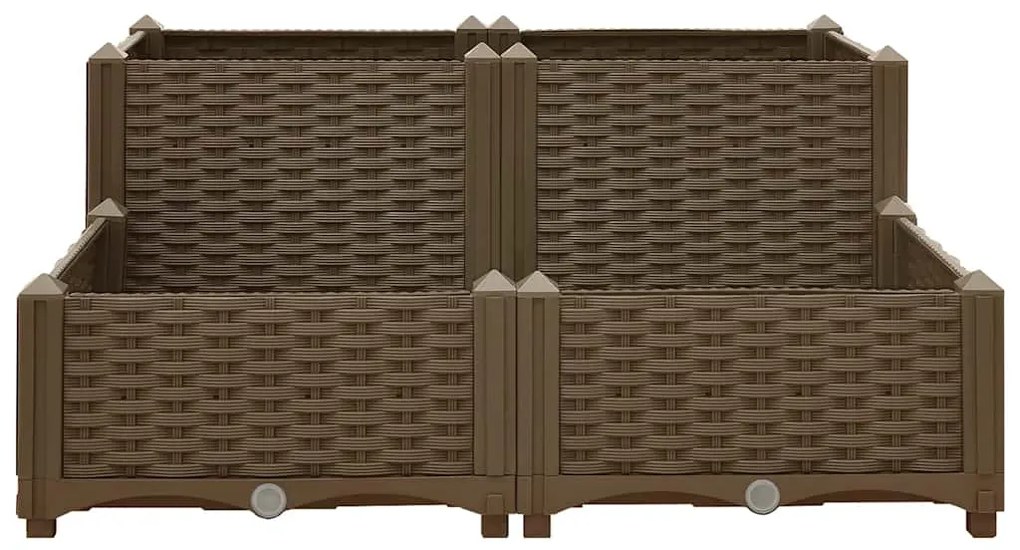 Canteiro elevado 80x80x38 cm polipropileno