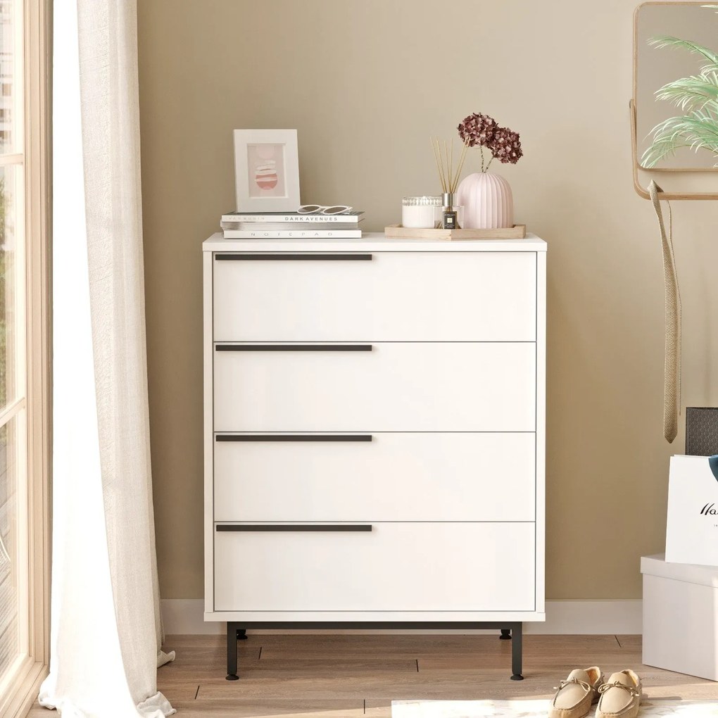 Cômoda ON17 – Branco – 74,8 cm x 95,1 cm x 44,5 cm