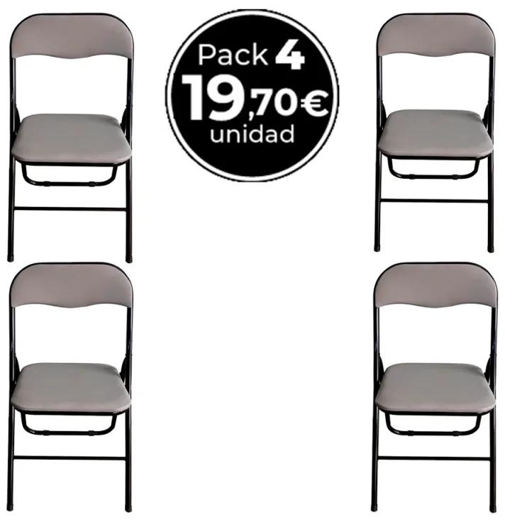 Pack 4 Cadeiras Niza Basic - Cinza