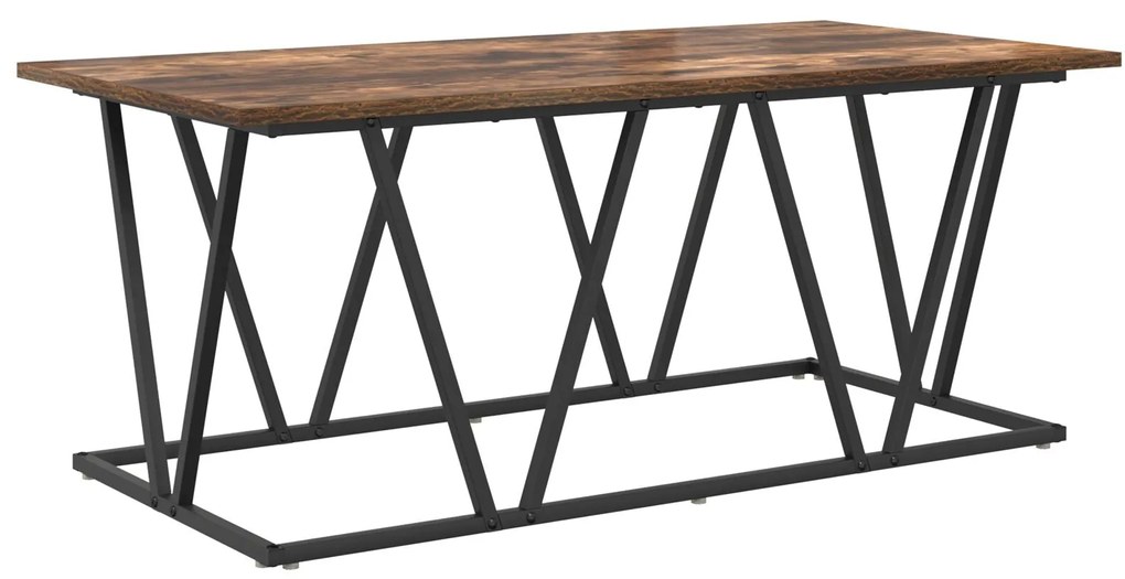 Mesa de Café vidaXL Carvalho Fumado 100x50x40 cm Madeira de Engenharia