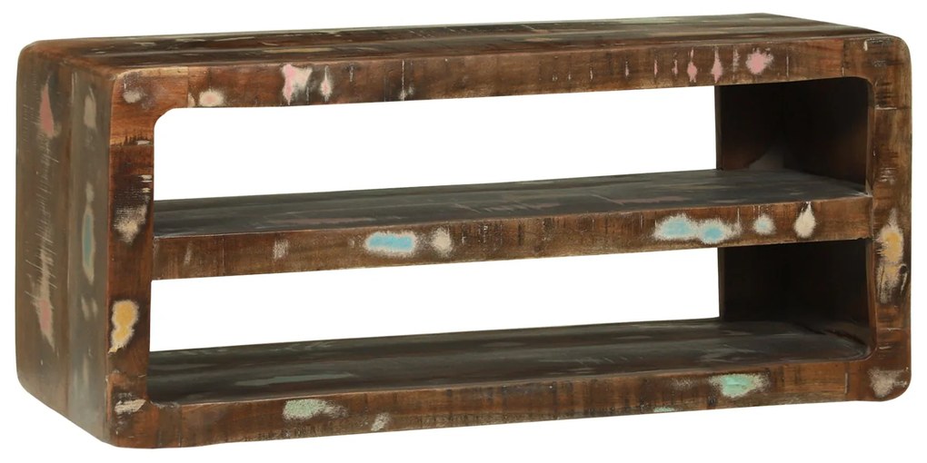 Armário para TV 80x32x36 cm de Madeira Recuperada