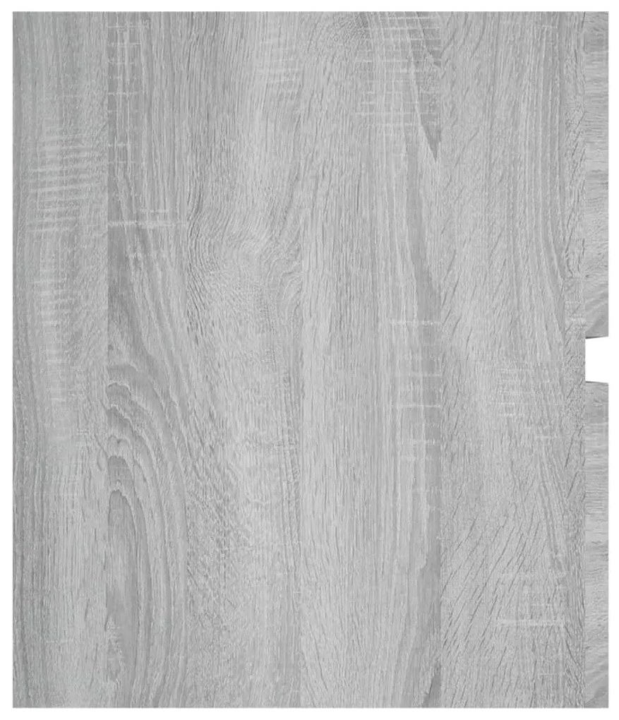 Móvel p/ lavatório 100x38,5x45cm derivados madeira cinza sonoma