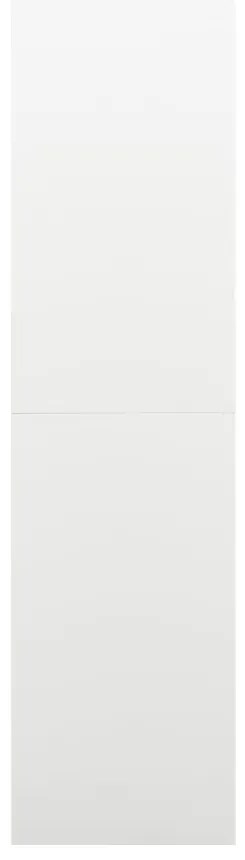 Armário de escritório 90x40x180 cm aço branco