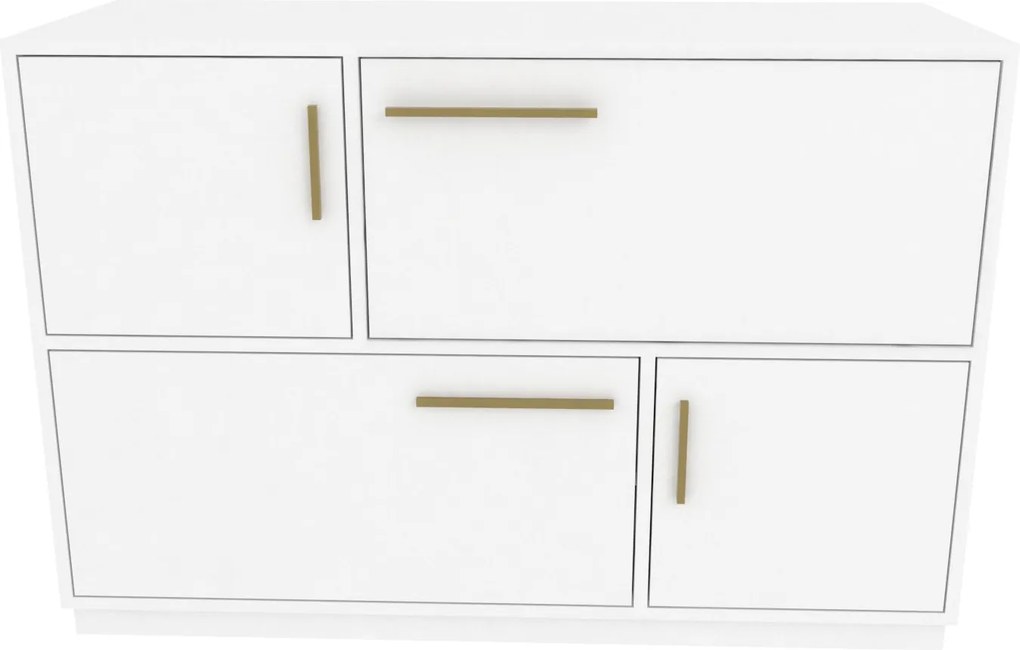 Console Mares – Branco – 120 cm x 45 cm x 81,6 cm
