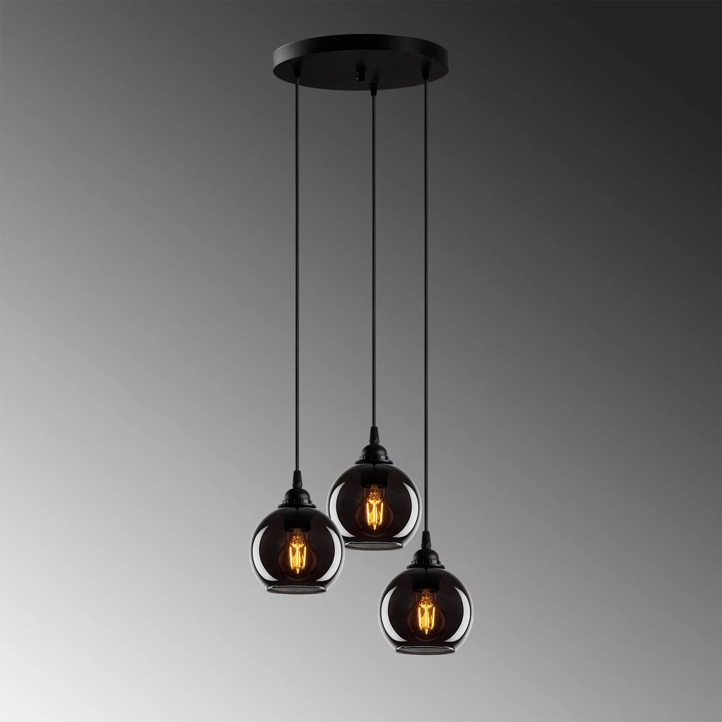Chandelier Smoked – Fume – 40 x 40 cm