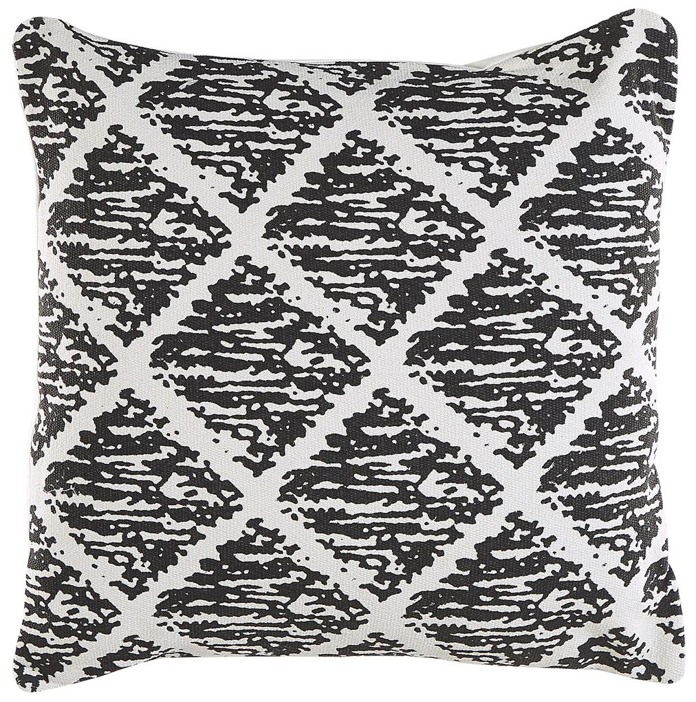 Conjunto de 2 almofadas de algodão preto e branco 45 x 45 cm HAZRO Beliani