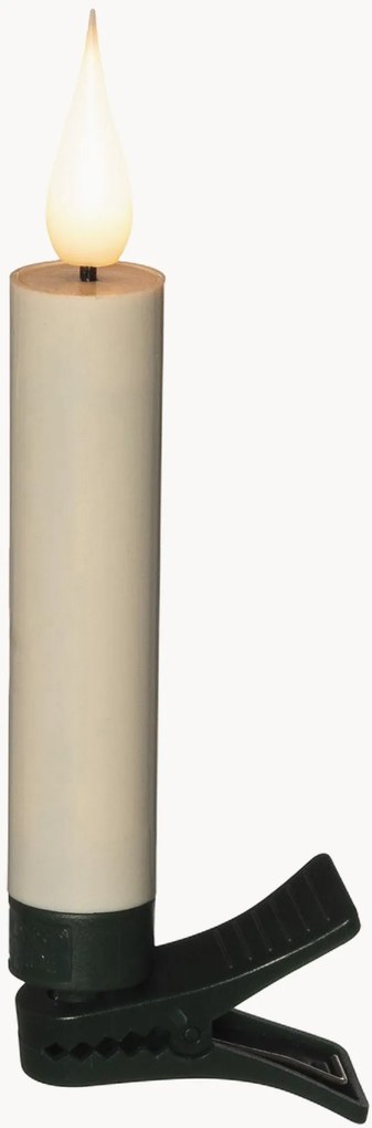 Velas LED com efeito de chama 3D, temporizador e controlo remoto Donna (branco quente)