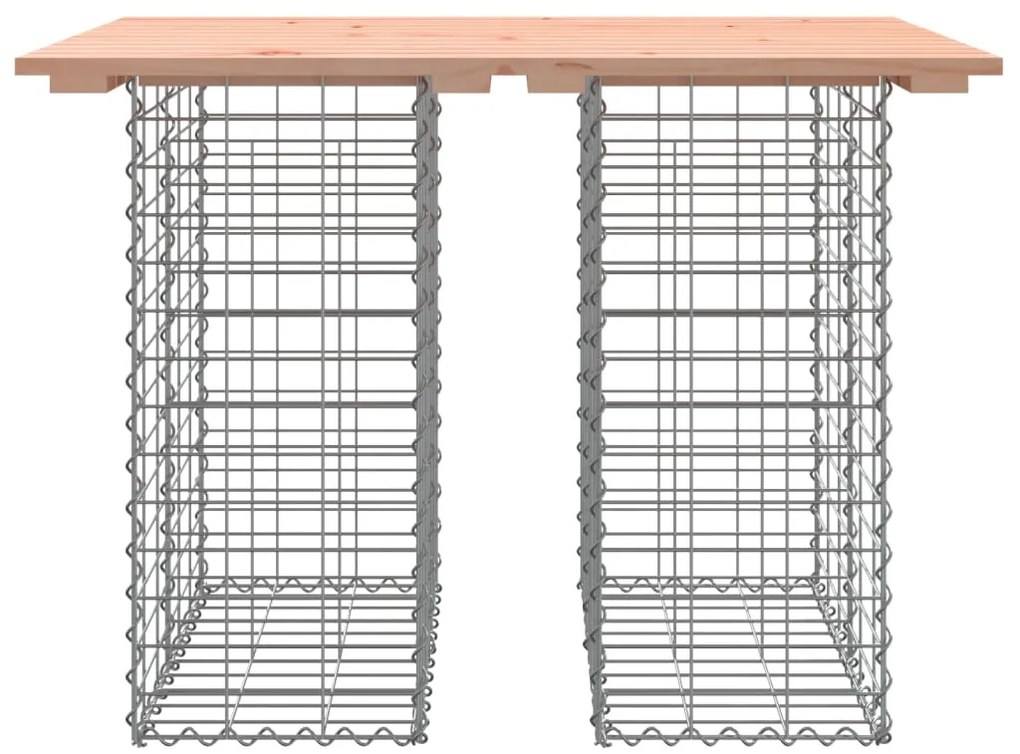 Banco jardim design gabião 100x70x72 cm madeira douglas maciça
