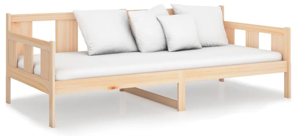 Sofá-cama 90 x 200 cm madeira de pinho maciça
