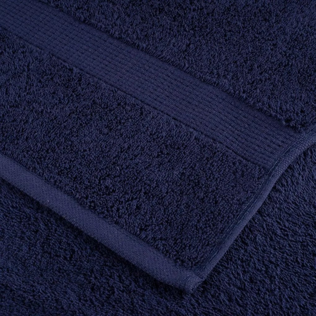12pcs Conjunto toalha premium SOLUND 600 gsm azul-marinho